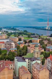 Liden & Denz - Riga strutture, Russo scuola dentro Riga, Lettonia 1